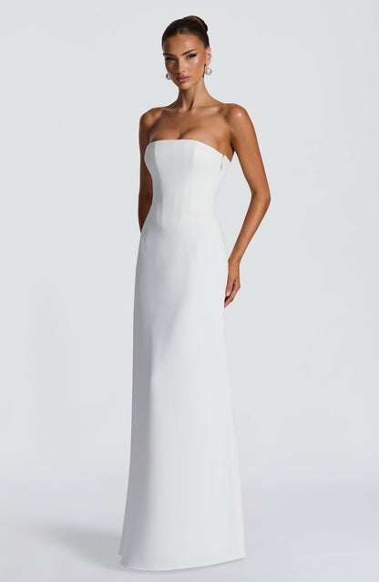 Irmina Maxi Elbise - Fildişi