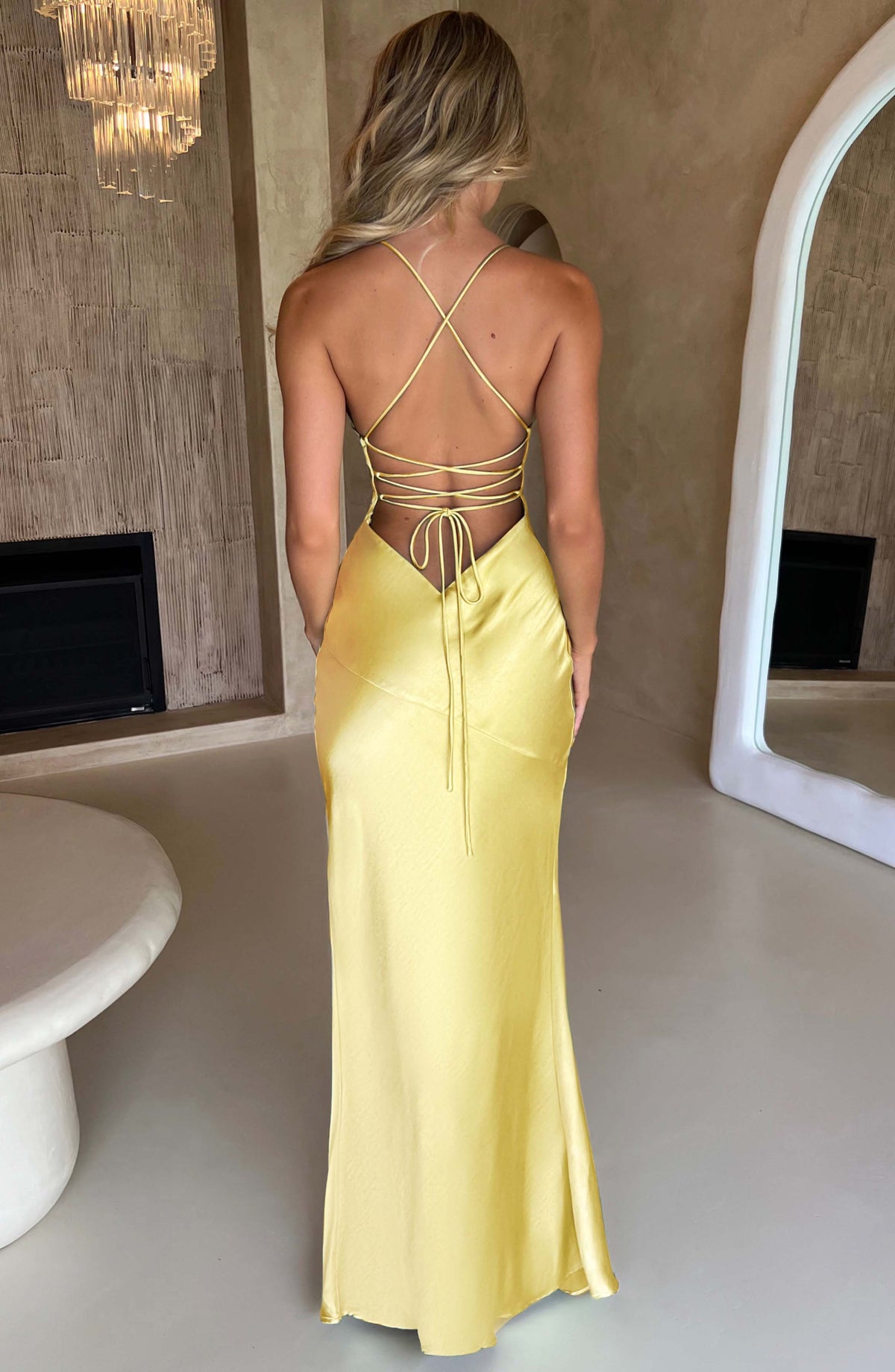 Isobel Maxi Elbise - Limon Sarısı