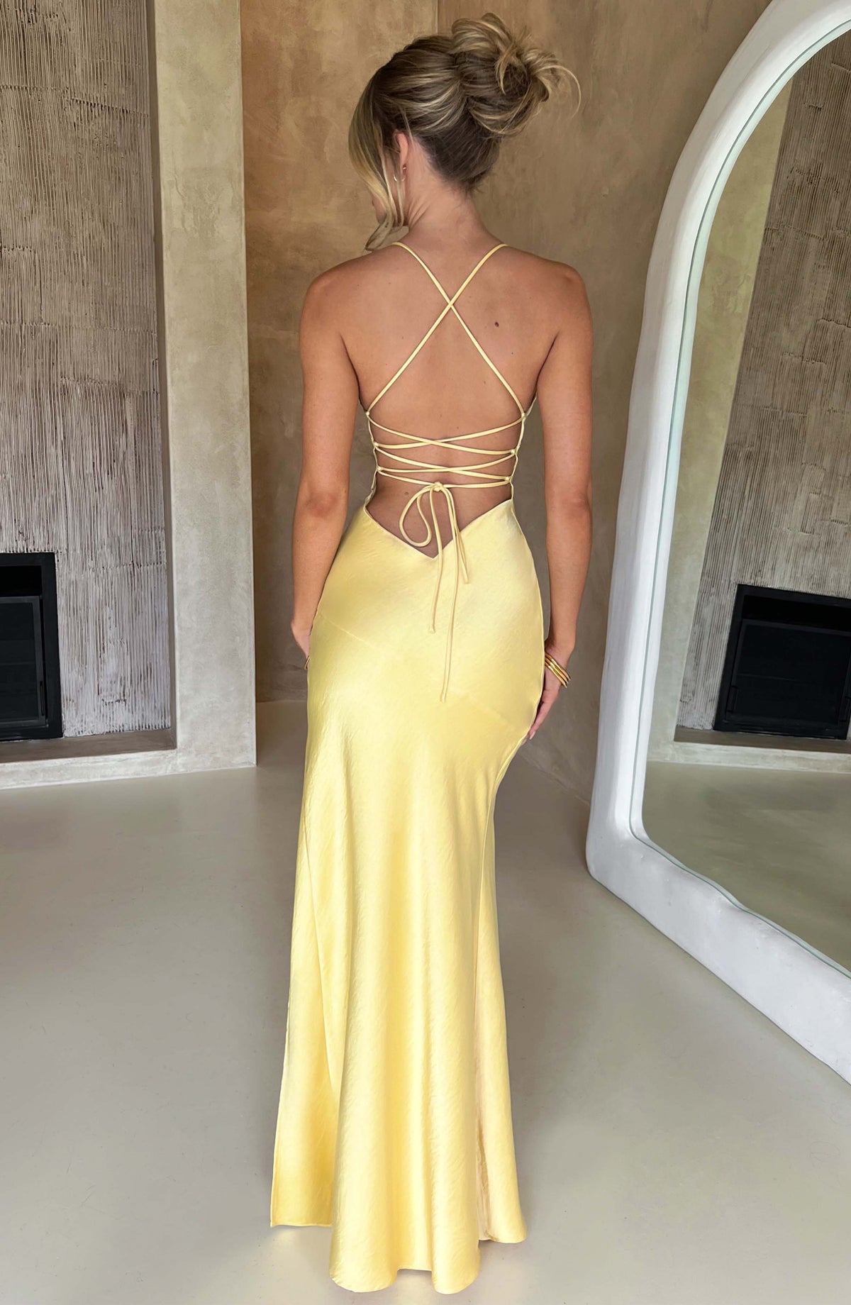 Isobel Maxi Elbise - Limon Sarısı