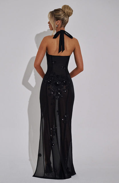 Jacqueline Maxi Elbise - Siyah