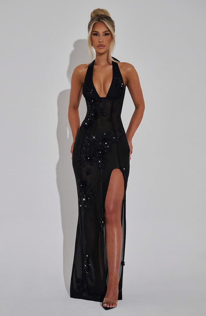 Jacqueline Maxi Elbise - Siyah