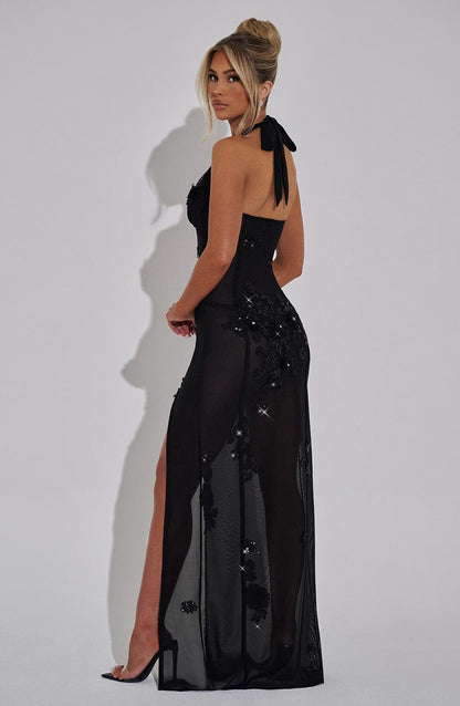 Jacqueline Maxi Elbise - Siyah