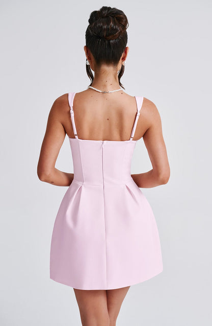 Janiyah Mini Elbise - Pudra