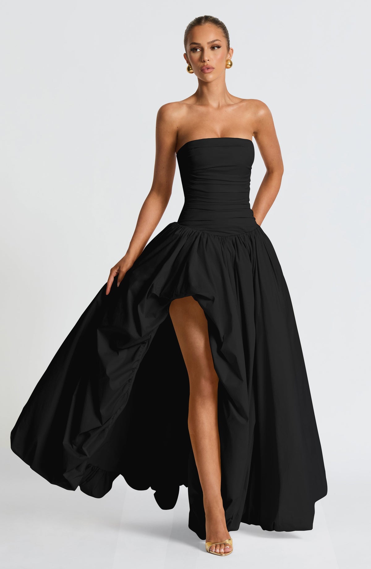 Jillian Maxi Elbise - Siyah