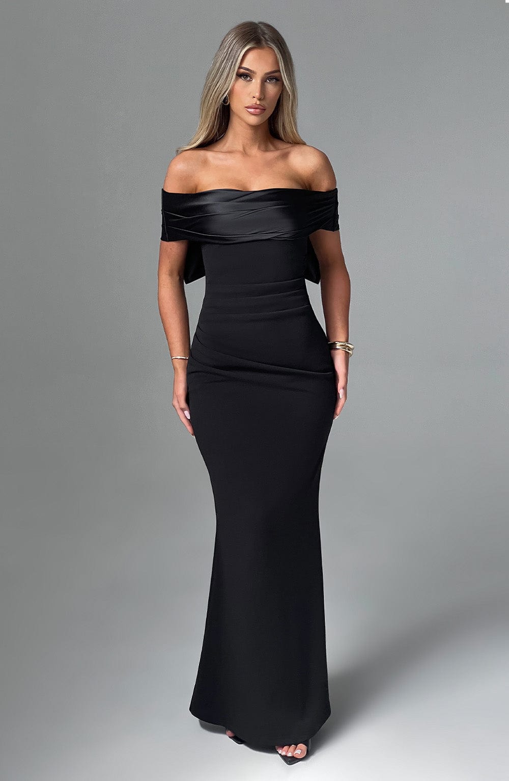 Joanna Maxi Elbise - Siyah