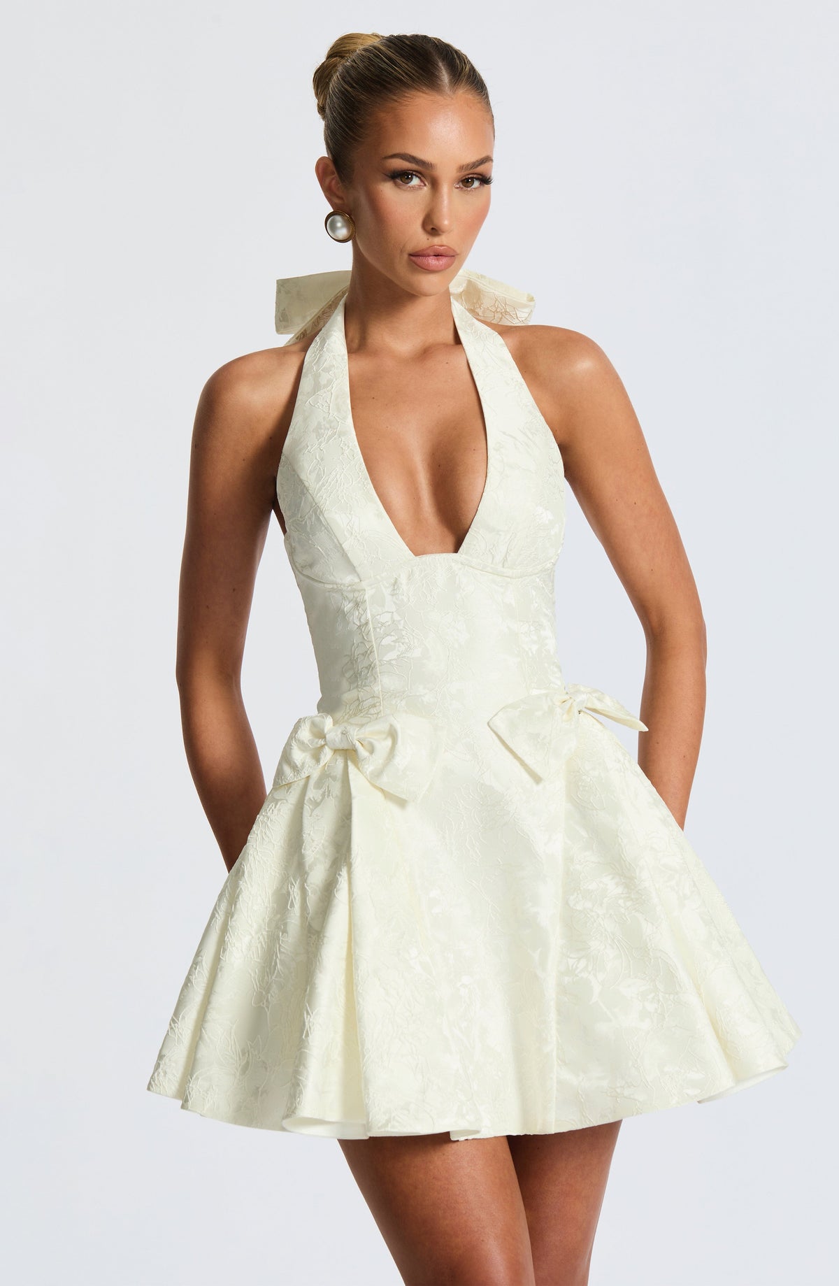 Jocelyn Mini Elbise - Fildişi