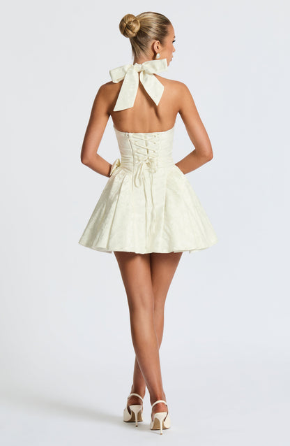 Jocelyn Mini Elbise - Fildişi