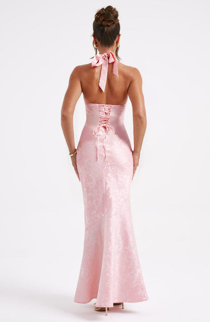 Josephine Maxi Elbise - Pudra
