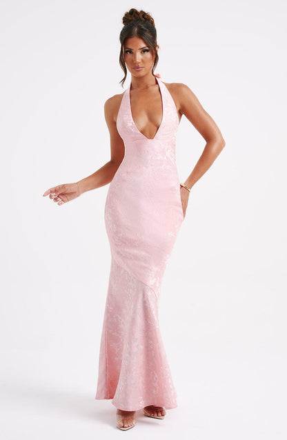 Josephine Maxi Elbise - Pudra