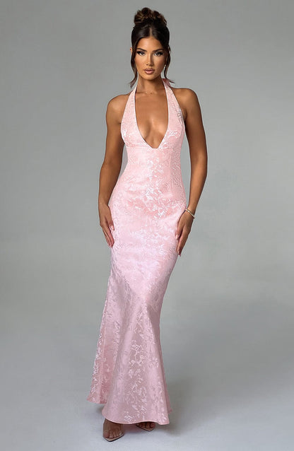 Josephine Maxi Elbise - Pudra