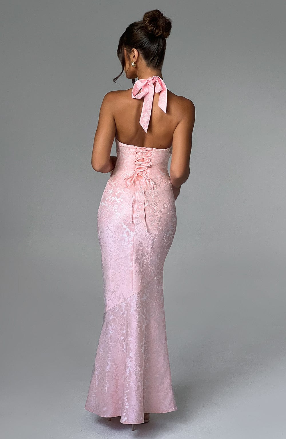 Josephine Maxi Elbise - Pudra