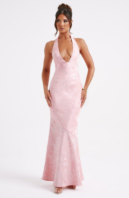 Josephine Maxi Elbise - Pudra