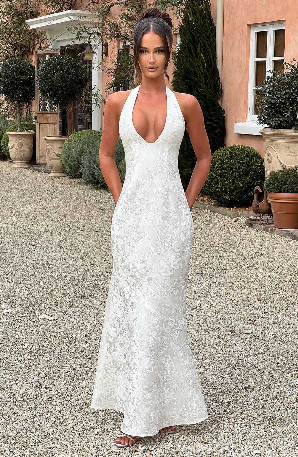Josephine Maxi Elbise - Fildişi