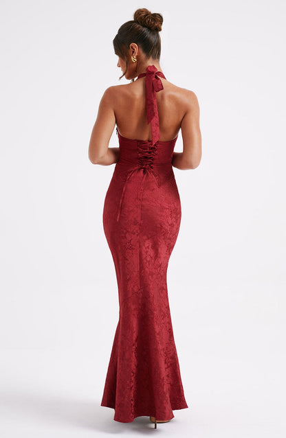 Josephine Maxi Elbise - Kırmızı