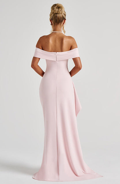 Joyce Maxi Elbise - Pudra