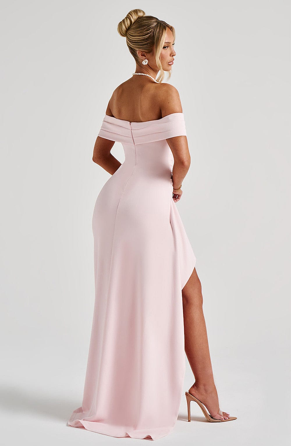 Joyce Maxi Elbise - Pudra