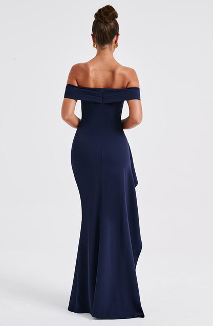 Joyce Maxi Elbise - Lacivert