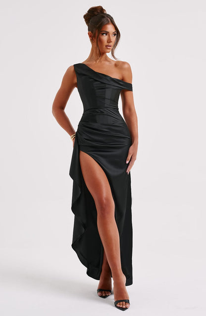 Juliene Maxi Elbise - Siyah