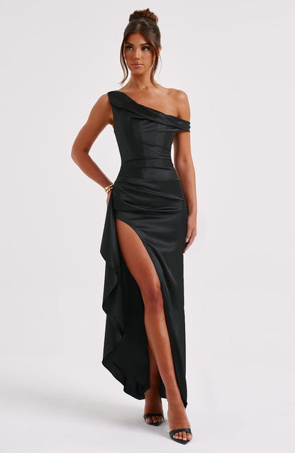 Juliene Maxi Elbise - Siyah