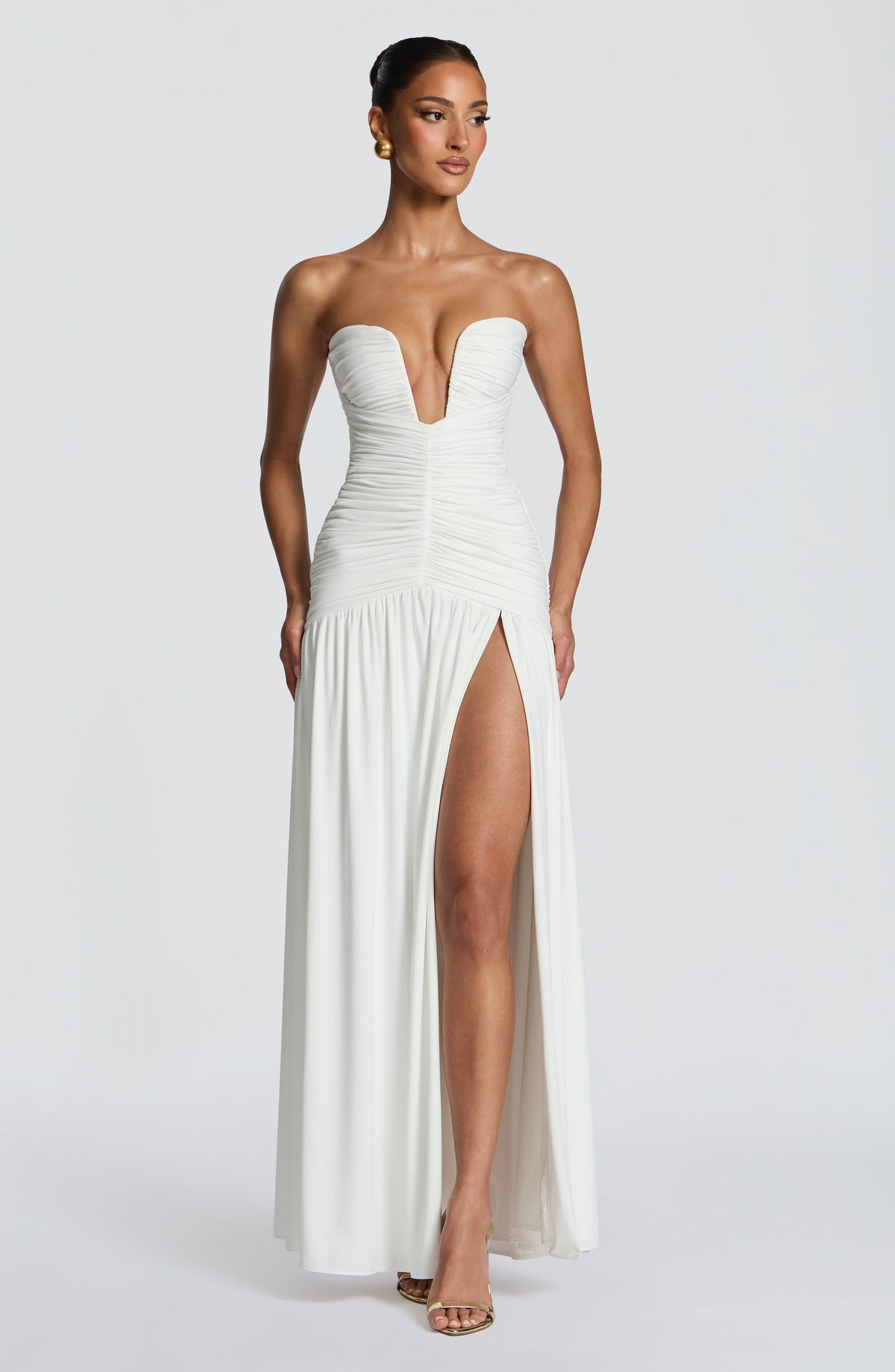 Junia Maxi Elbise - Beyaz
