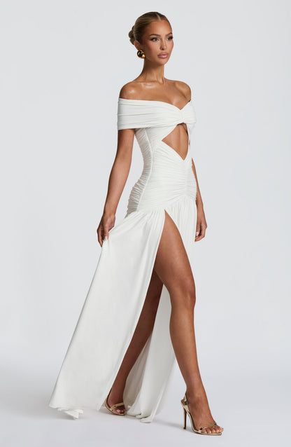 Kathryn Maxi Elbise - Beyaz
