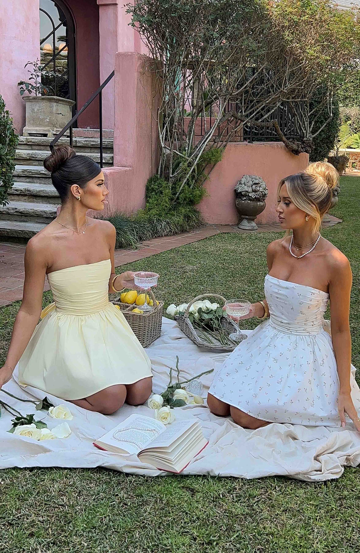 Katrina Mini Elbise - Limon Sarısı