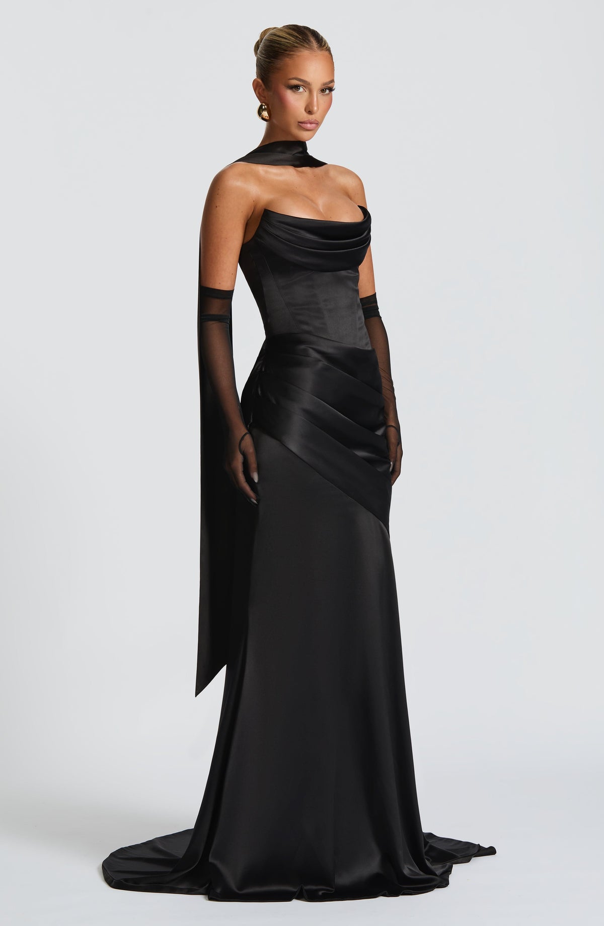 Kensington Maxi Elbise - Siyah