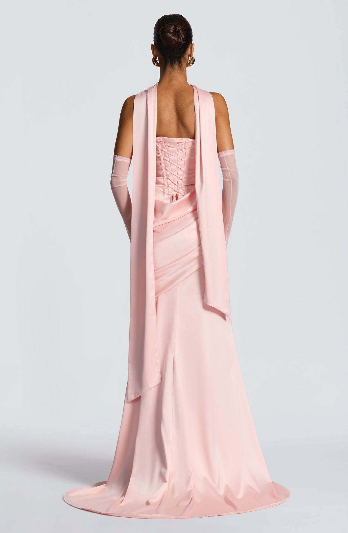 Kensington Maxi Elbise - Pudra