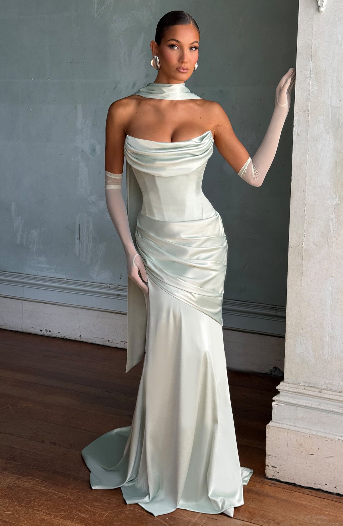 Kensington Maxi Elbise - Mint Yeşili