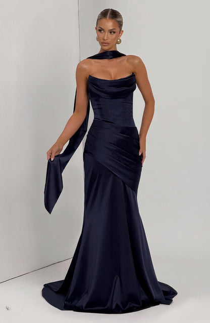 Kensington Maxi Elbise - Lacivert