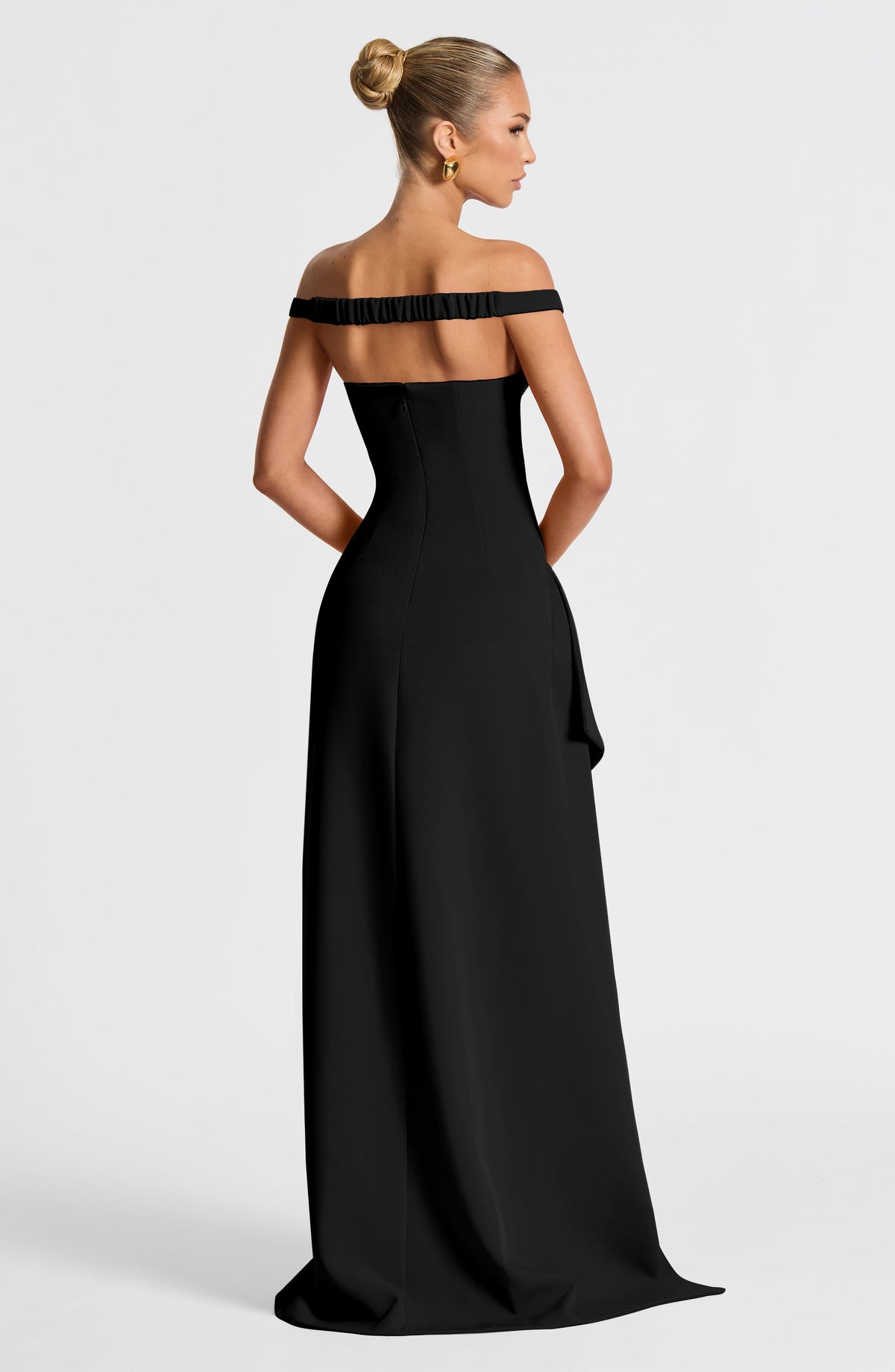 Khalesia Maxi Elbise - Siyah