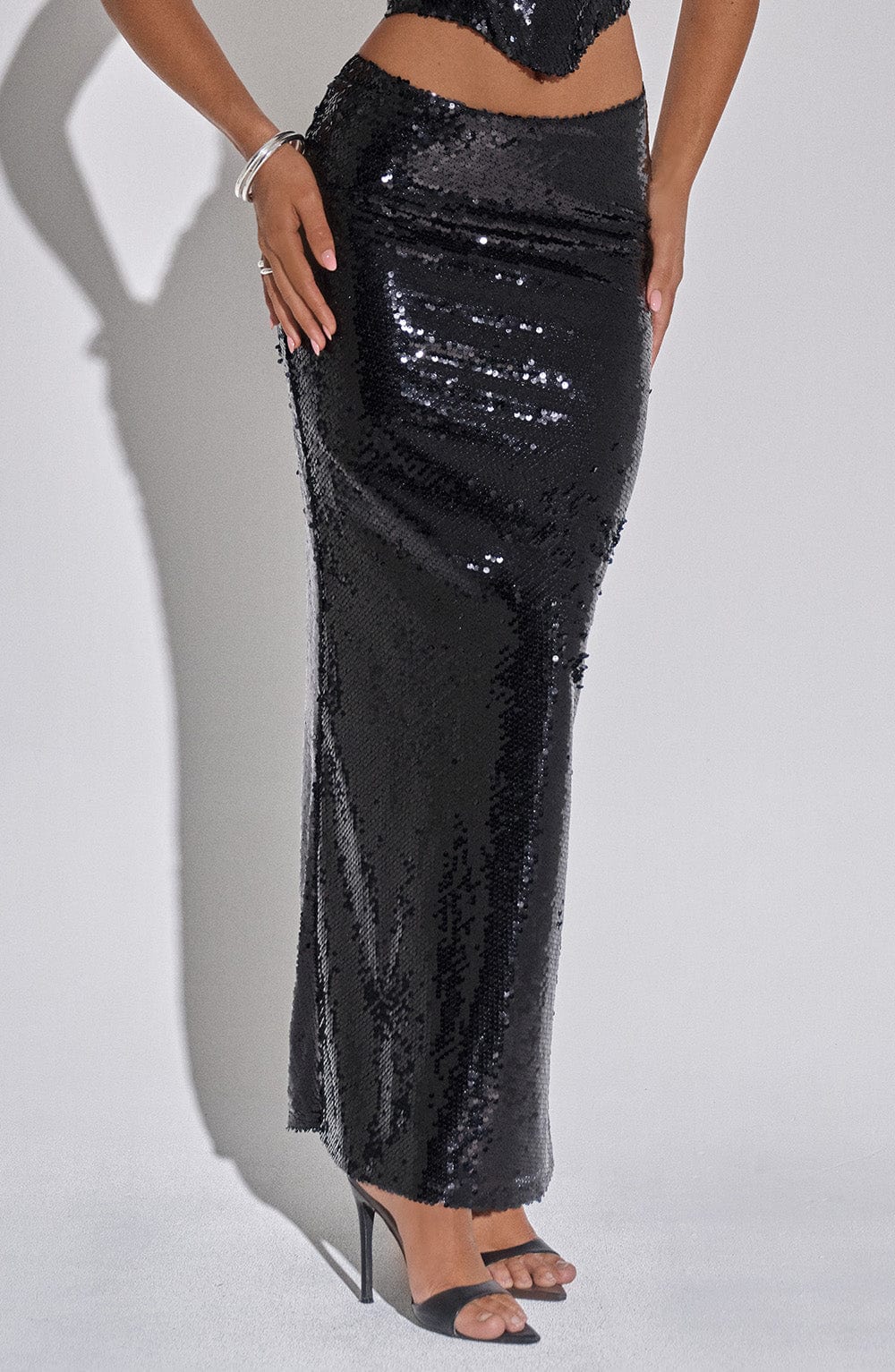 Larisa Maxi Etek - Siyah