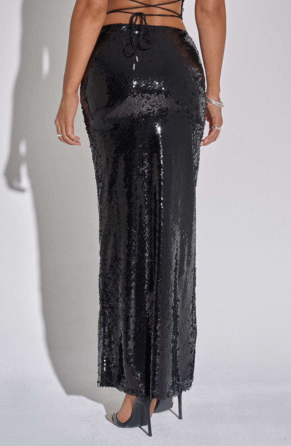 Larisa Maxi Etek - Siyah