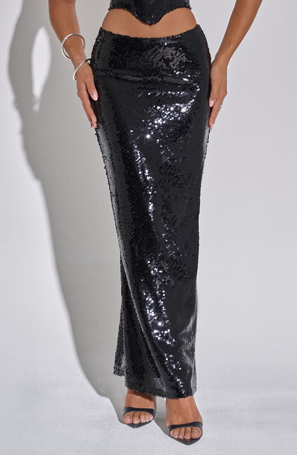 Larisa Maxi Etek - Siyah