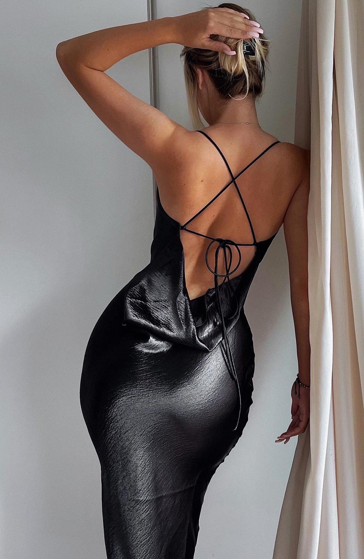 Leilani Maxi Elbise - Siyah