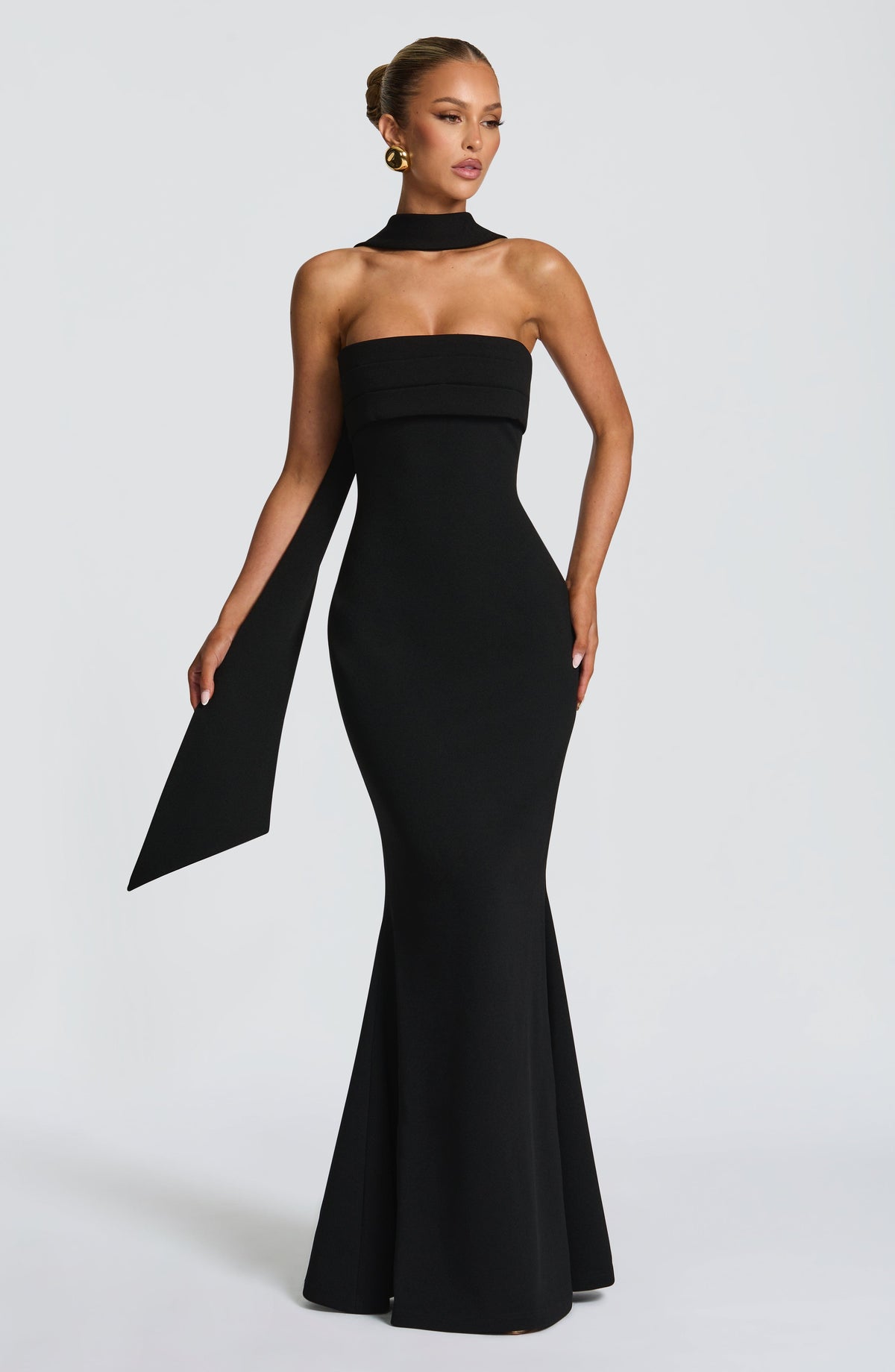 Leura Maxi Elbise - Siyah