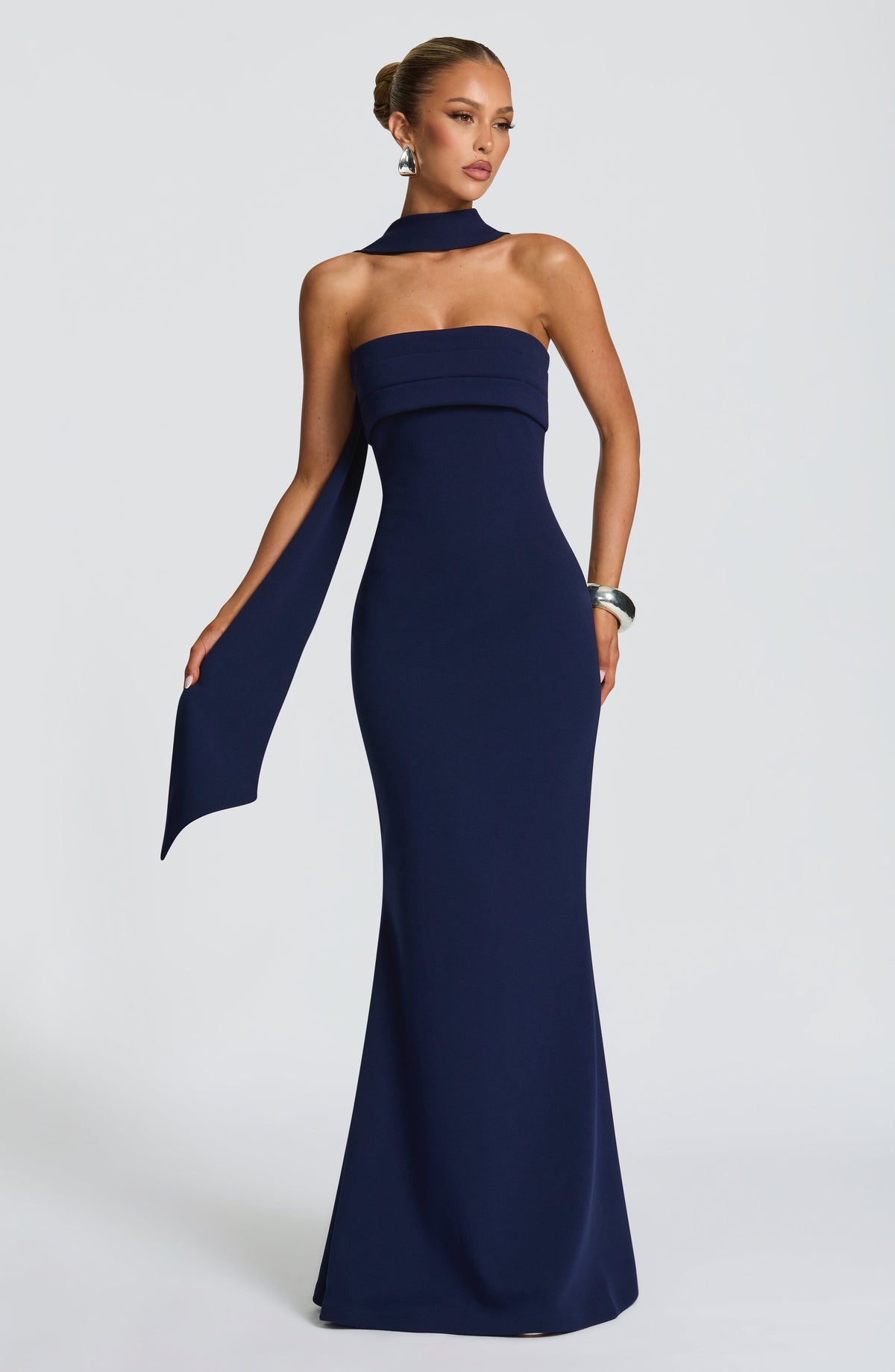 Leura Maxi Elbise - Lacivert