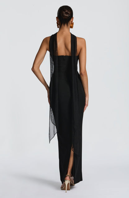 Lindsey Maxi Elbise - Siyah