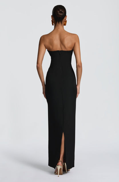 Lindsey Maxi Elbise - Siyah