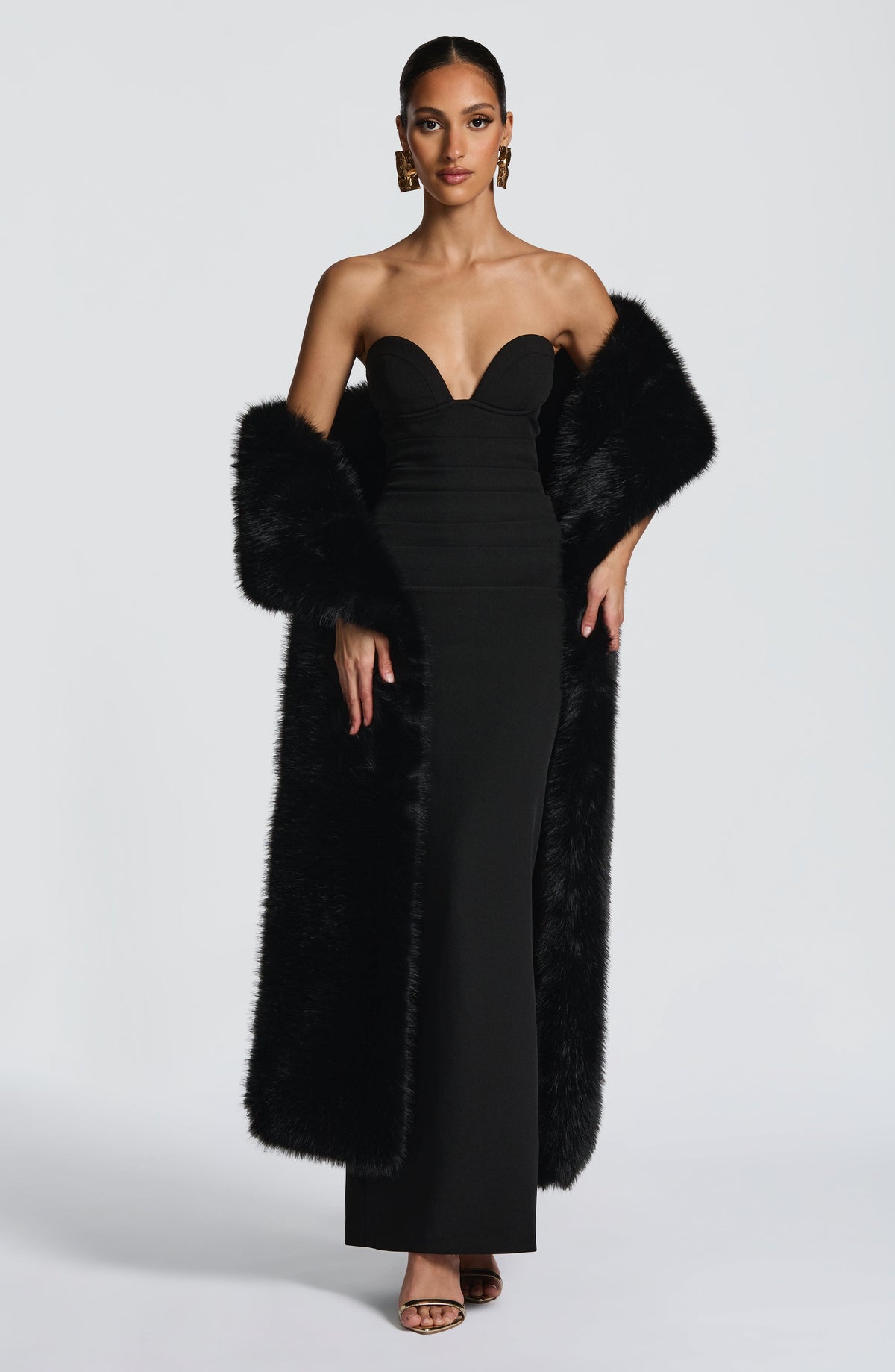 Lindsey Maxi Elbise - Siyah