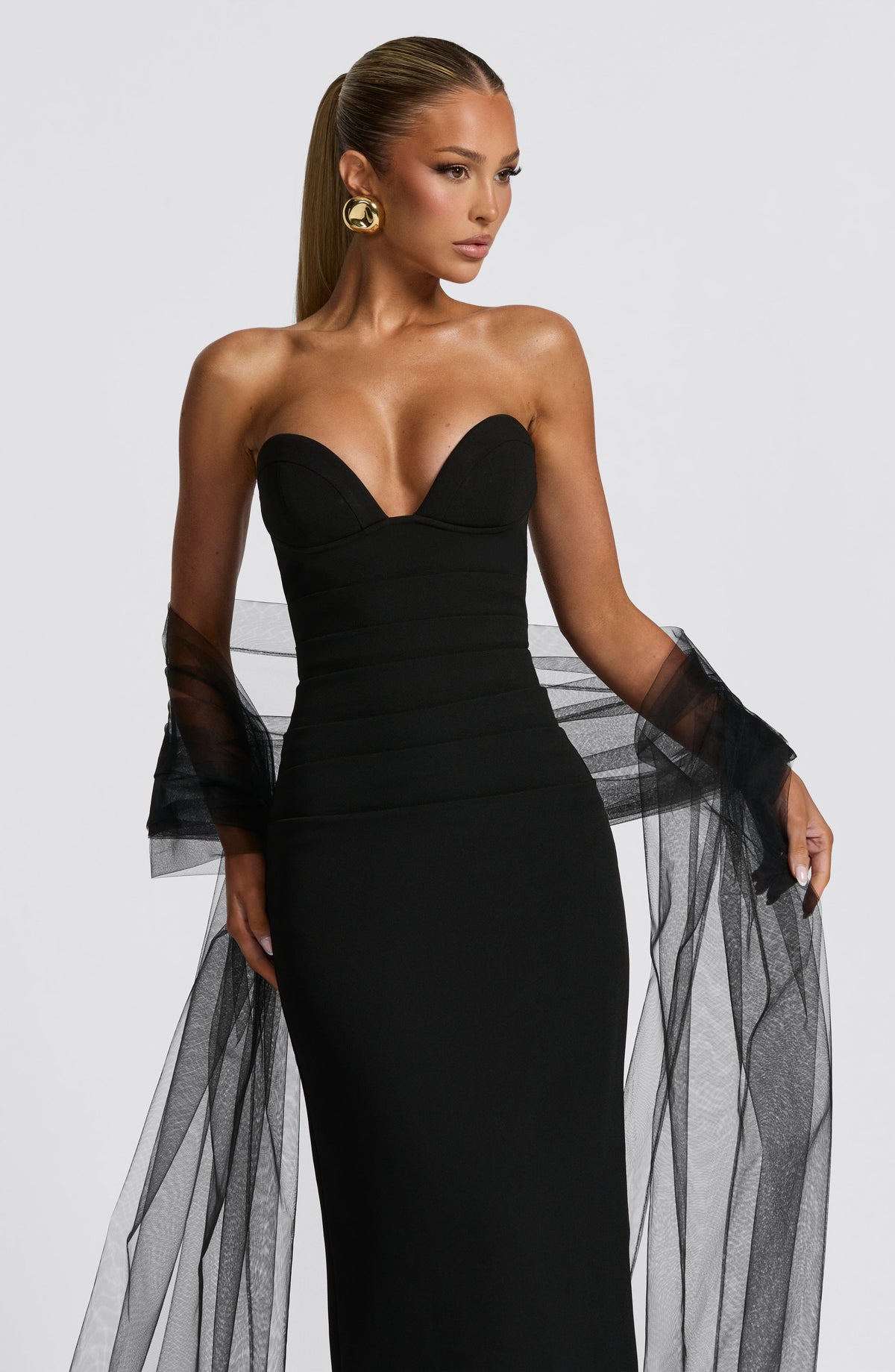 Lindsey Maxi Elbise - Siyah