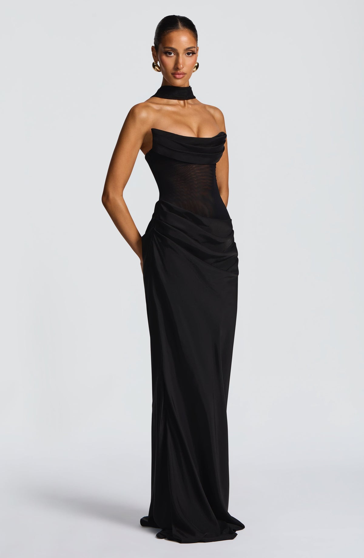 Liora Maxi Elbise - Siyah