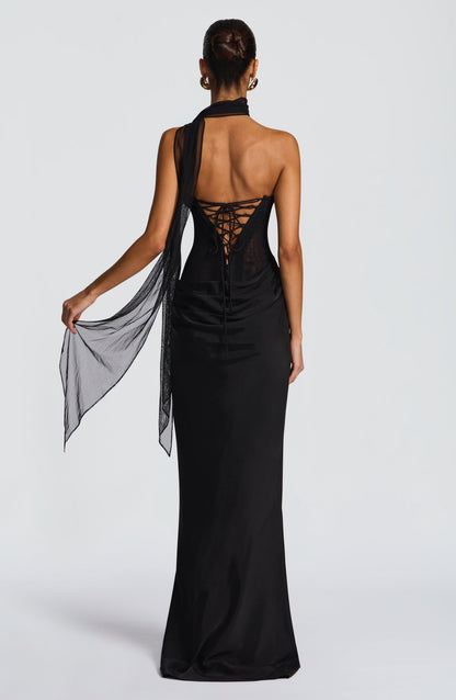 Liora Maxi Elbise - Siyah
