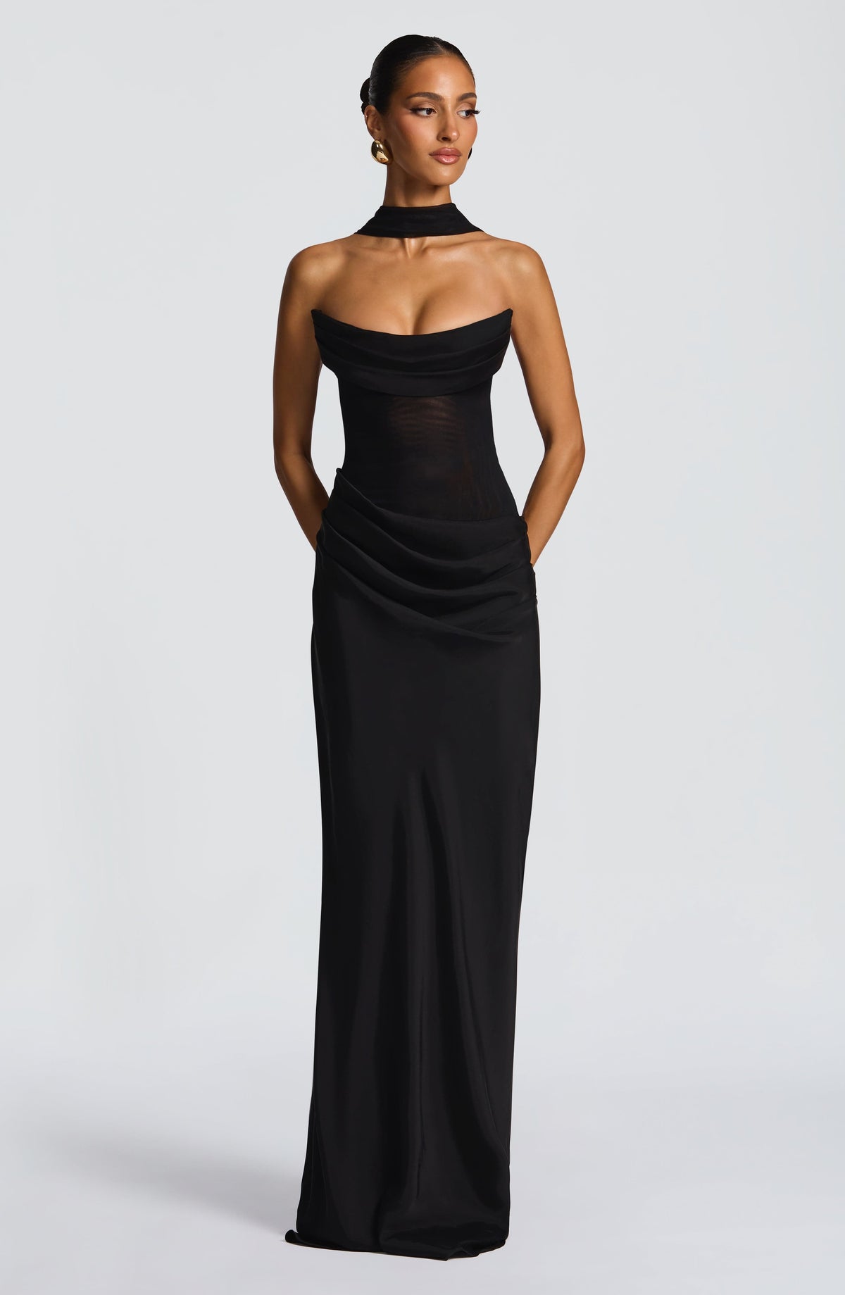 Liora Maxi Elbise - Siyah