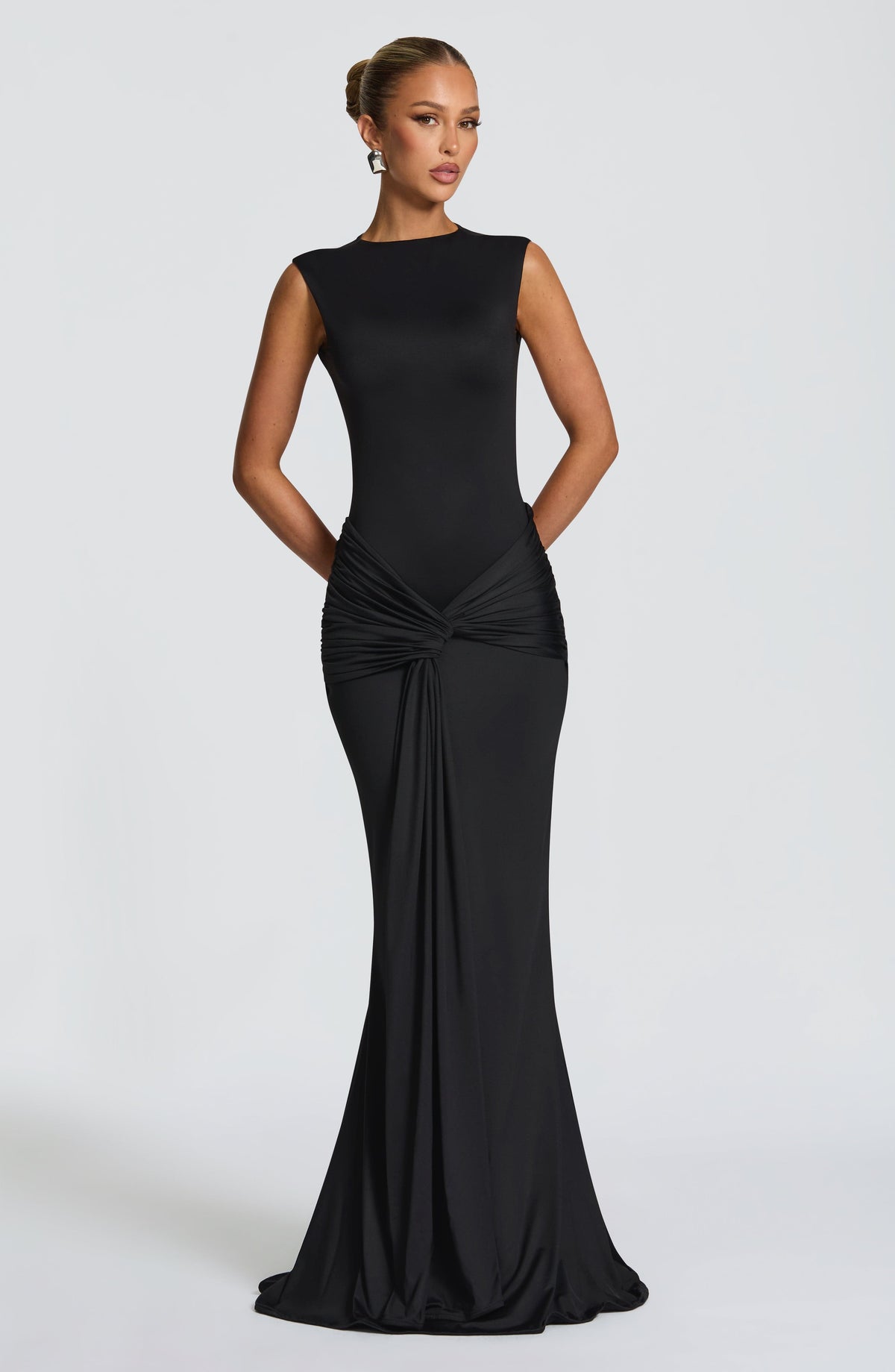 Lorenza Maxi Elbise - Siyah