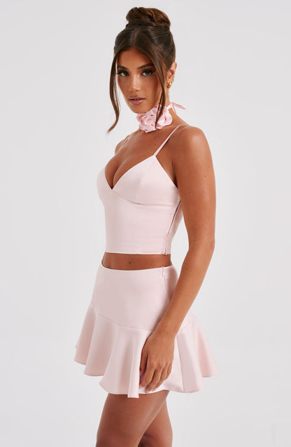 Louisa Mini Etek - Pudra