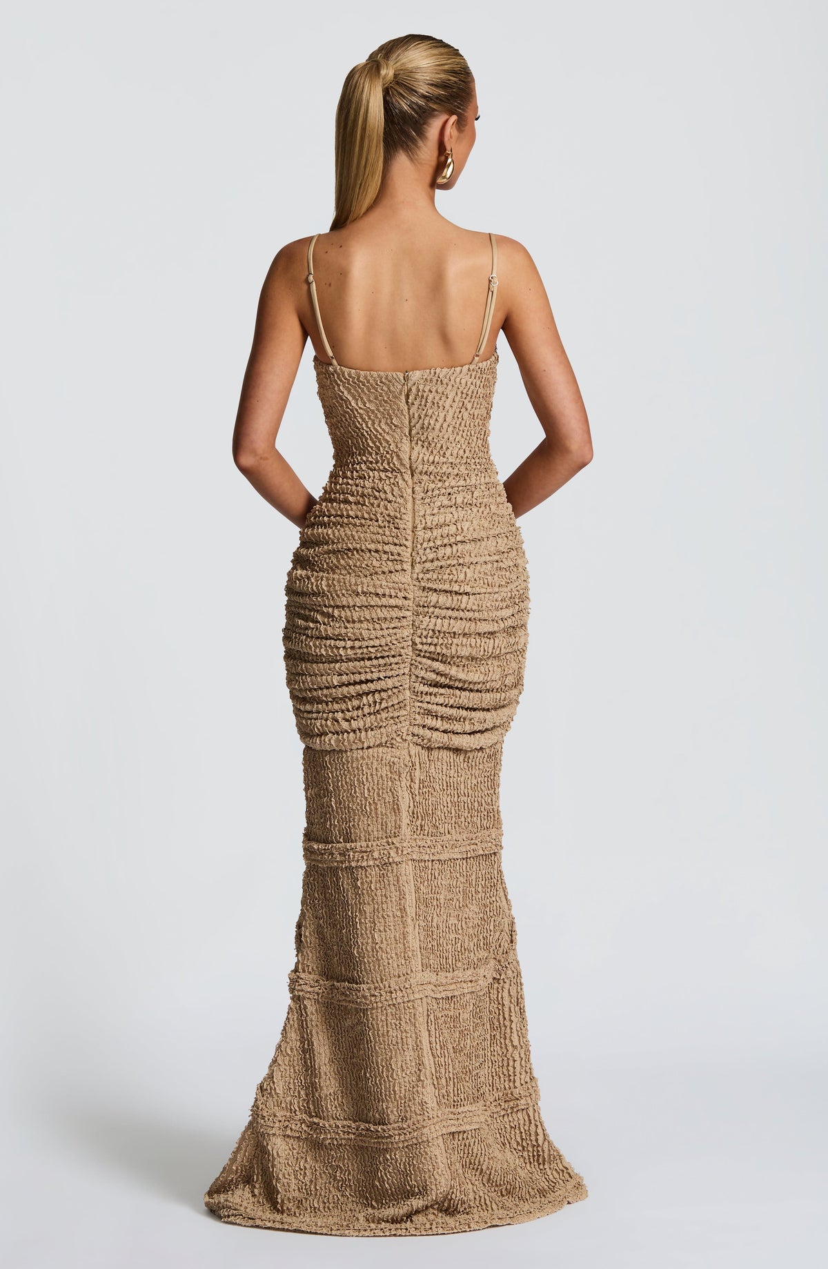Lysandra Maxi Elbise - Bej