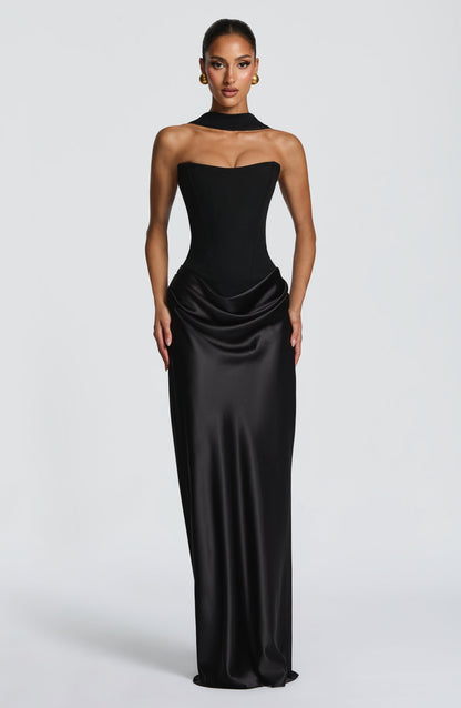 Maggie Maxi Elbise - Siyah