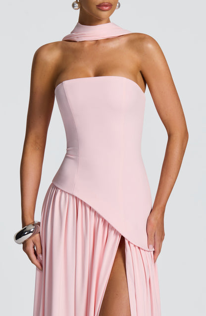 Maliyah Maxi Elbise - Pudra
