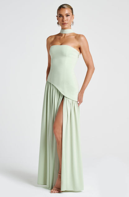 Maliyah Maxi Elbise - Mint Yeşili